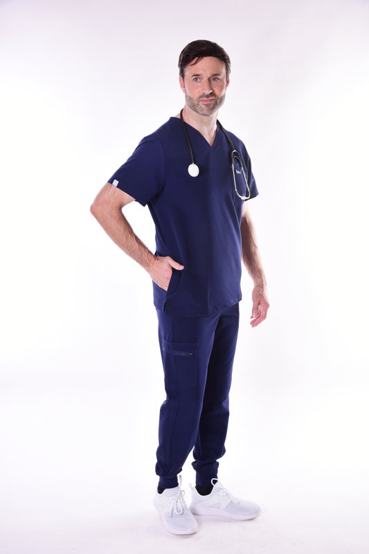 Men's 3-Pocket Scrub Top