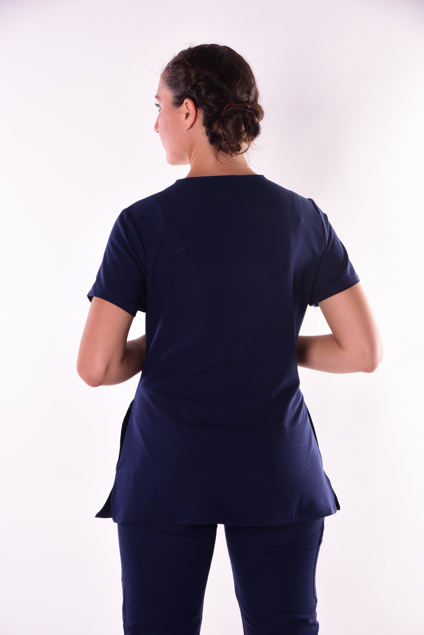 Womens 3 Pocket Scrub Top