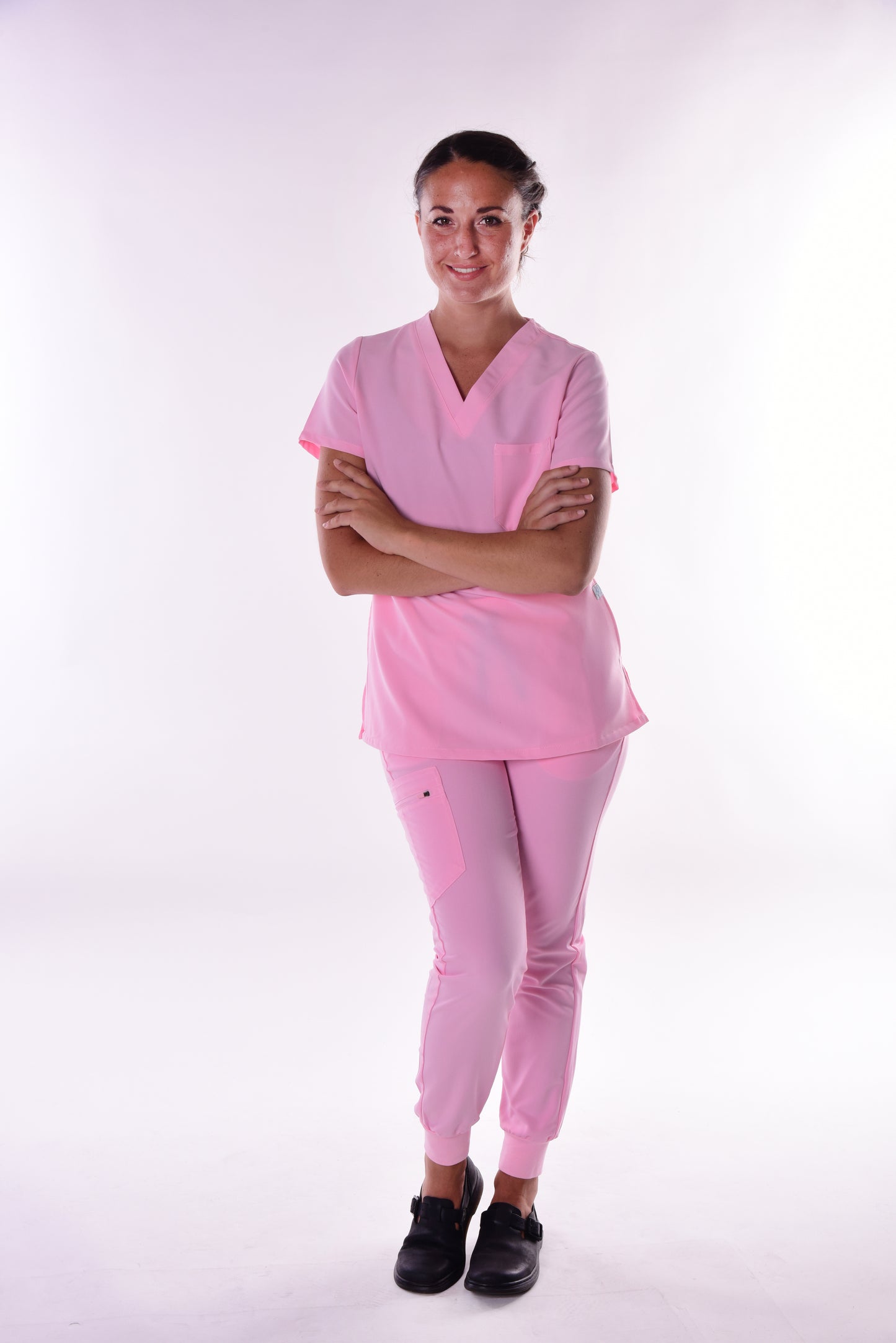 Womens 3 Pocket Scrub Top